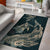 Hawaii Tropical Hibiscus Aumakua Rug - Lucas Style - Green Rug Green - Polynesian Pride