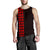 Hawaii Kakau Polynesian Coat Of Arms Personalized Men's Tank Top - Red - Polynesian Pride