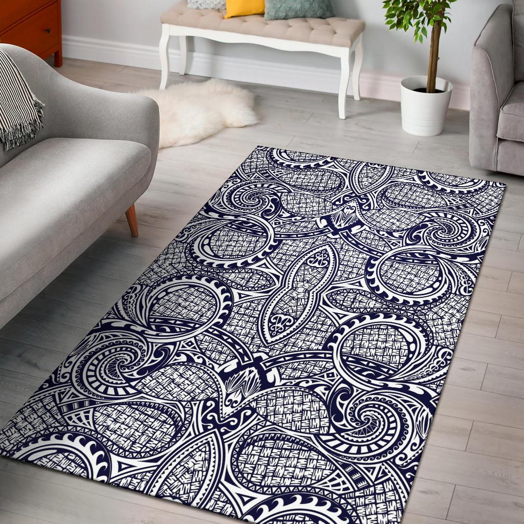 Polynesian Blue Dark Area Rug - Polynesian Pride