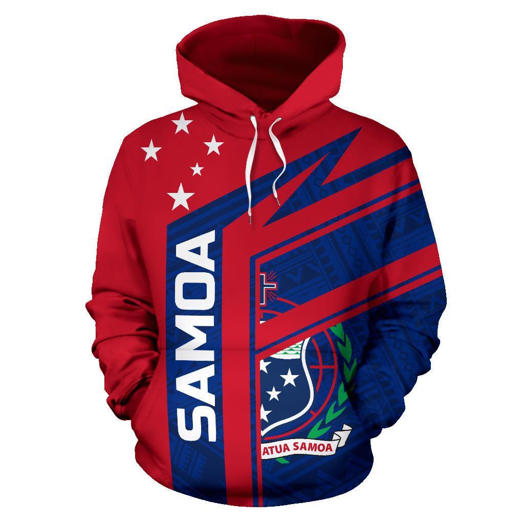 Samoa Air Hoodie Samoa Flag Coat of Arms TH0 - Polynesian Pride