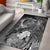 Pohnpei Custom Personalised Area Rug - Humpback Whale with Tropical Flowers (White) White - Polynesian Pride