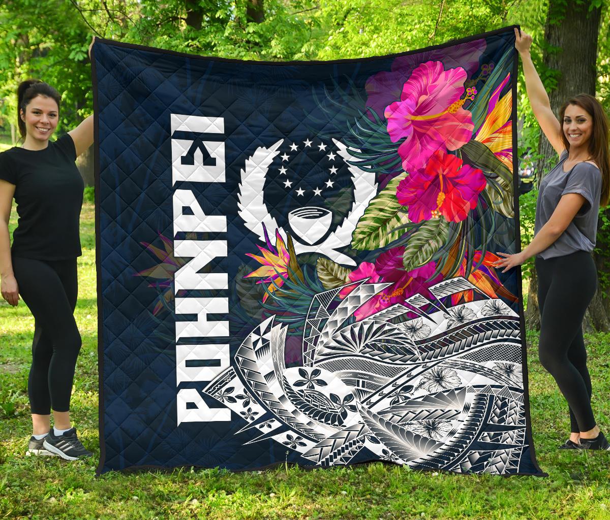 Pohnpei Premium Quilt - Pohnpei Summer Vibes - Polynesian Pride