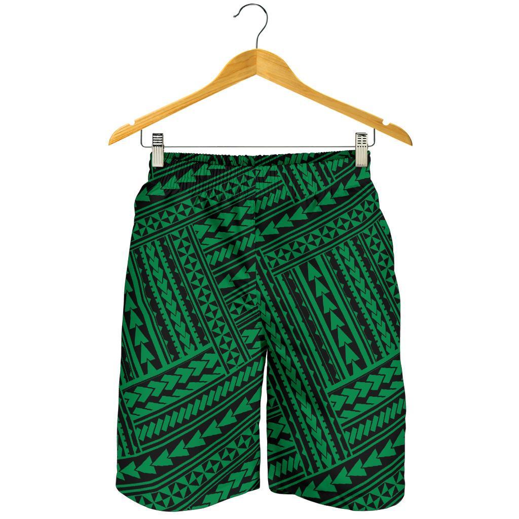 Polynesian Nation Green Men's Short - Polynesian Pride