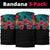 Tropic Hibiscus Hawaii Anchor Bandana 3 - Pack - AH - Black - Polynesian Pride