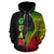 Guam Polynesian Zip up Hoodie Coconut Tree Reggae - Polynesian Pride