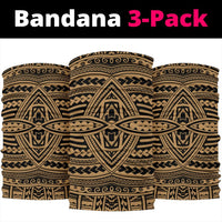 Polynesian Seamless Gold Bandana 3 - Pack - Polynesian Pride