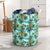 Tropical Palm Trees Blue Hawaii Laundry Basket Laundry Basket One Size Blue - Polynesian Pride
