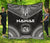 Hawaii Premium Quilt - Hawaii Seal Polynesian Chief Black Version Black - Polynesian Pride