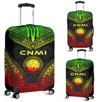 Northern Mariana Islands Polynesian Chief Luggage Cover - Reggae Version Reggae - Polynesian Pride
