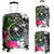Chuuk Luggage Covers - Turtle Plumeria Banana Leaf Black - Polynesian Pride