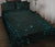 New Zealand Quilt Bed Set, Maori Gods Quilt And Pillow Cover Tumatauenga (God Of War) - Blue Blue - Polynesian Pride