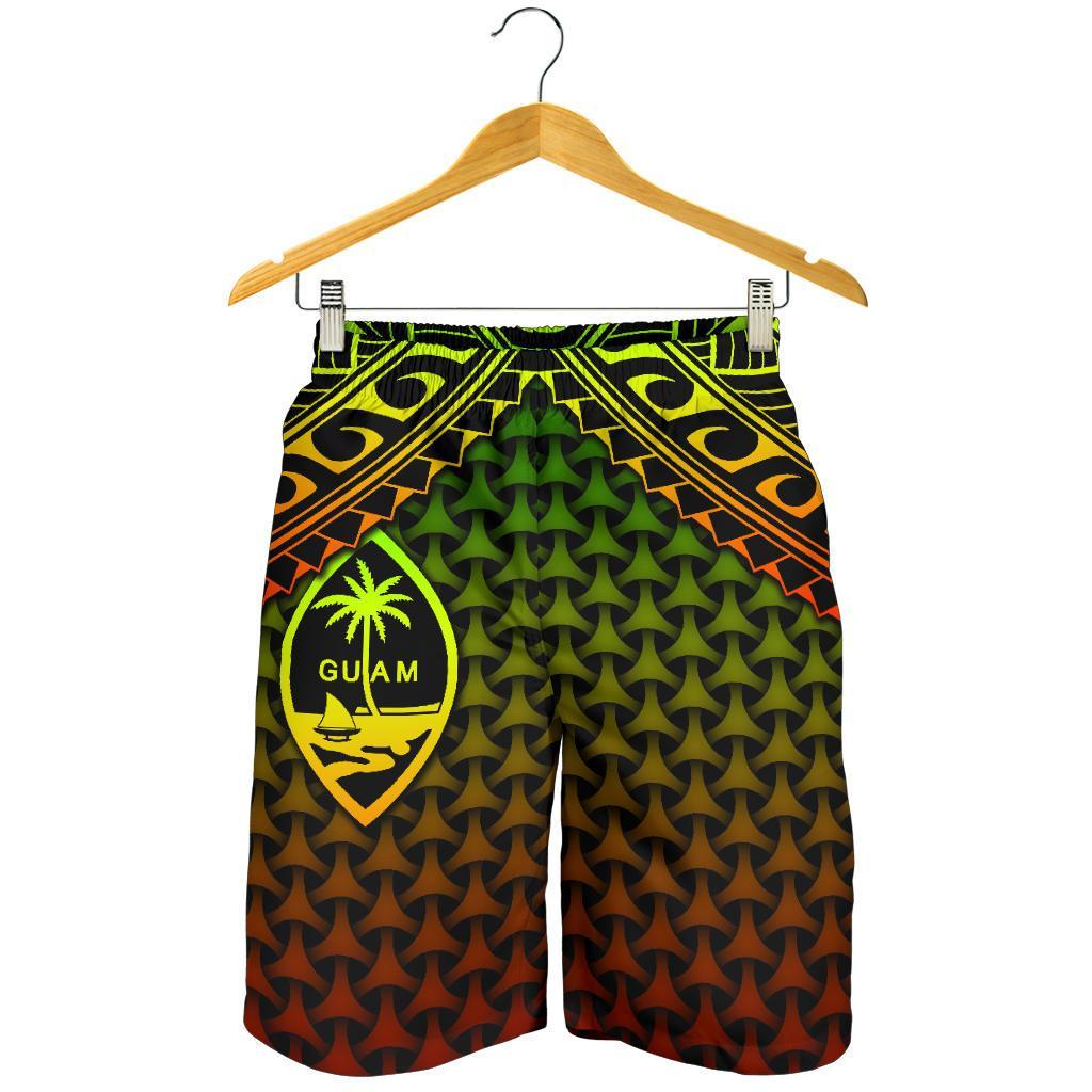 Polynesian Guam Men's Shorts - Reggae Vintage Polynesian Patterns - Polynesian Pride