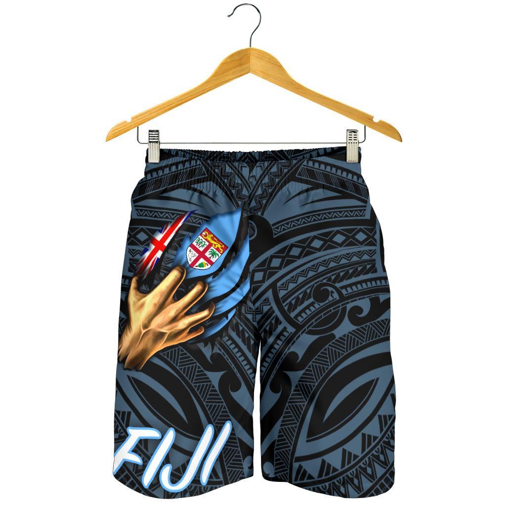 Fiji Men's Short - Fiji In Me (Blue) - Polynesian Pride