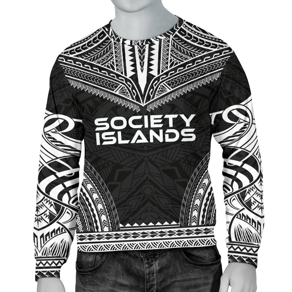 Society Islands Sweater - Polynesian Chief Black Version Unisex Black - Polynesian Pride