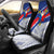 Philippines Car Seat Covers - Polynesian Pattern With Flag Universal Fit Blue - Polynesian Pride