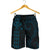 Kanaka Hawaii Map Polynesian Men's Short Blue Coral - Polynesian Pride