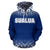 Salua All Over Hoodie Royal Blue Color - Polynesian Pride