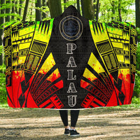 Palau Hooded Blanket - Polynesian Tattoo Reggae Hooded Blanket Reggae - Polynesian Pride