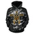 Hibiscus Polynesian Gray Hawaii Turtle Hoodie - Polynesian Pride