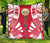 Hawaii Premium Quilt - Hawaii Seal Polynesian White Tattoo (Red) - Polynesian Pride