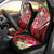 Guam Polynesian Car Seat Covers - Summer Plumeria (Black) Universal Fit Red - Polynesian Pride