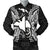 Papua New Guinea Polynesian Men's Bomber Jacket Map Black Black - Polynesian Pride