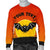 Halloween Bats Custom Personalised Sweater - Polynesia Orange Version Unisex Orange - Polynesian Pride