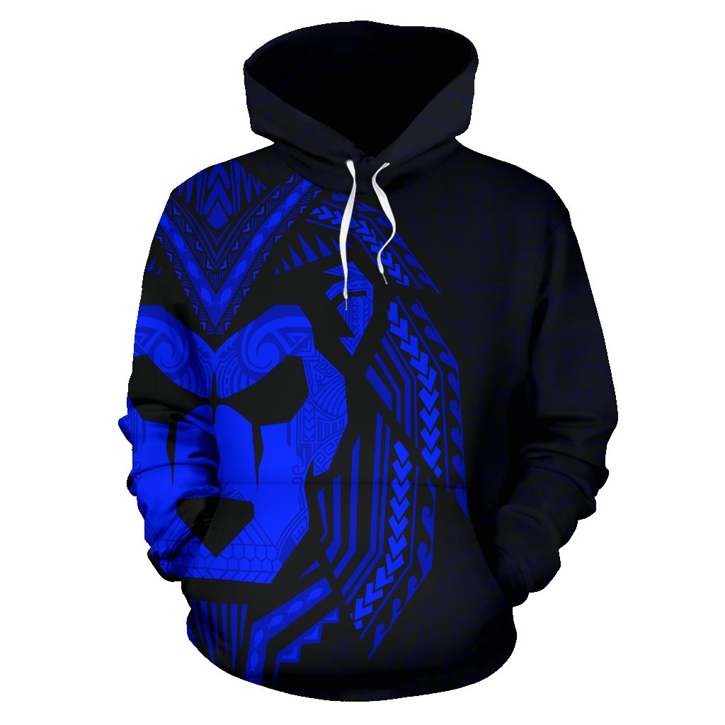 Sua Lions Pride Polynesian Warrior Hoodie Blue Color - Polynesian Pride