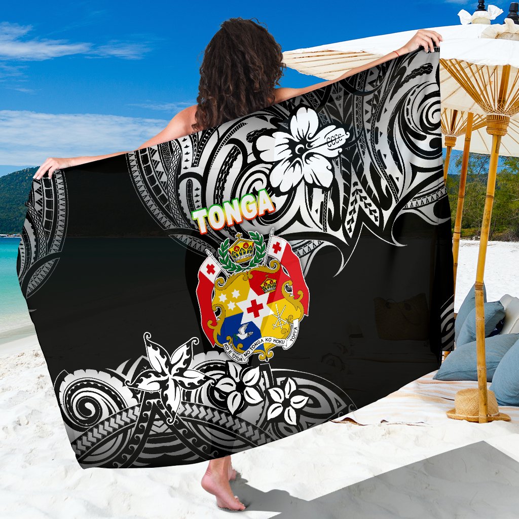 Mate Ma'a Tonga Rugby Sarong Polynesian Unique Vibes - Black Sarong One Size Black - Polynesian Pride