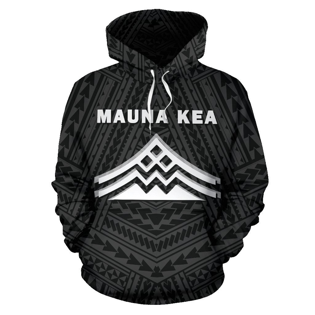 Hawaii Mauna Kea Polynesian Hoodie White - Polynesian Pride