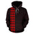 Polynesian Kakau Kanaka Map of Hawaii Hoodie Red - Polynesian Pride
