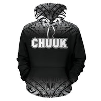 Chuuk All Over Hoodie Black Fog Style - Polynesian Pride