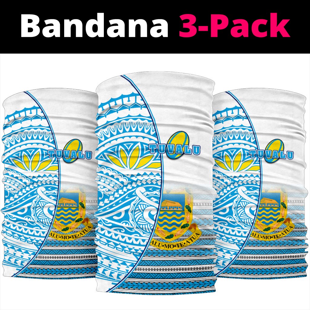Tuvalu Rugby Bandana 3 - Pack Special One Size Blue - Polynesian Pride