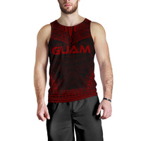 Guam Men's Tank Top - Polynesian Chief Red Version Red - Polynesian Pride