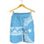 Federated States Of Micronesia Polynesian All Over Print Men's Short Blue - Polynesian Pride