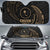 Polynesian Chuuk Sun Shades - Gold Tribal Wave Auto Sun Shade Universal Fit Gold - Polynesian Pride
