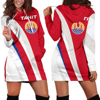Tahiti Hoodie Dress - Tahiti Flag Red K5 - Polynesian Pride