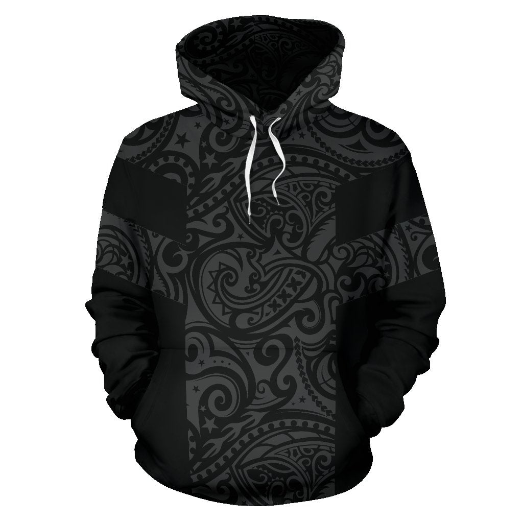 Hoodie Polynesian Tattoo Style Grey - Polynesian Pride