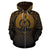 Vanuatu All Over Zip up Hoodie Lift up Gold - Polynesian Pride