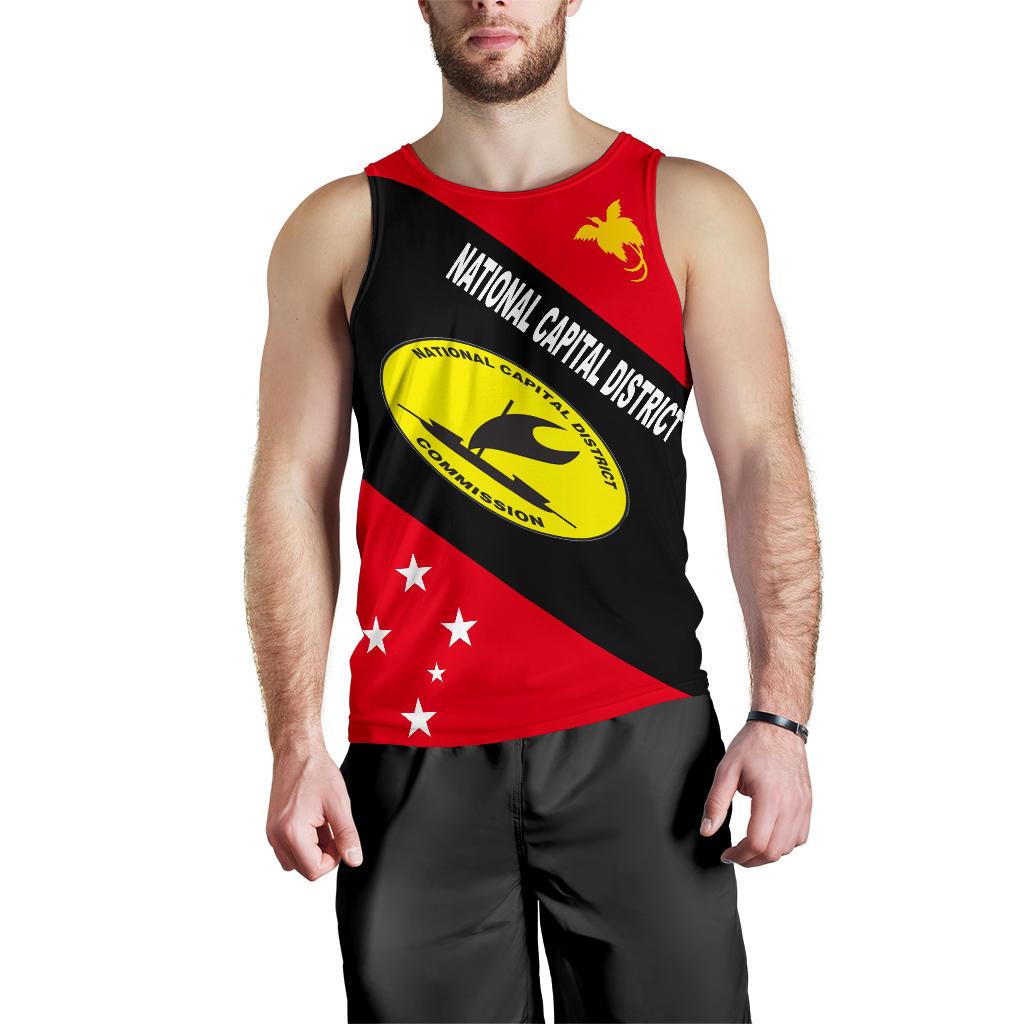 Papua New Guinea Men's Tank Top - National Capital District Province - Polynesian Pride