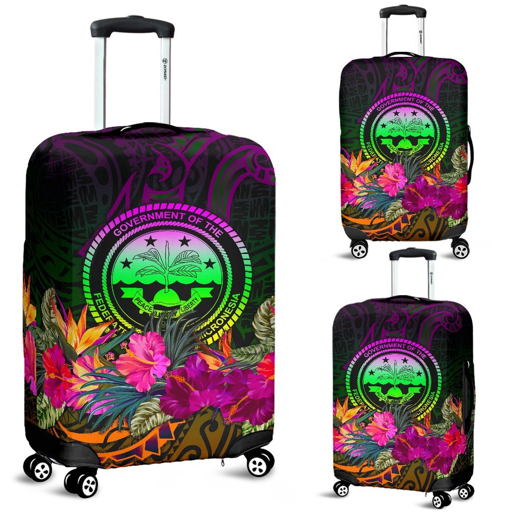 Federated States of Micronesia Luggage Covers - Summer Hibiscus - Polynesian Pride
