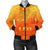 Sun In Leo Zodiac Women Bomber Jacket Polynesian Tattoo Simple - Orange Orange - Polynesian Pride