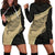 Paua Shell, Maori Silver Fern Women'S Hoodie Dress Golden - Polynesian Pride