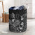 New Caledonia Laundry Basket - Polynesian Turtle Hibiscus Black Laundry Basket One Size Black - Polynesian Pride