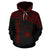 Pohnpei All Over Hoodie Micronesia Curve Red Style - Polynesian Pride
