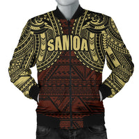 Samoa Men's Bomber Jacket - Spirit Gold - Polynesian Pride