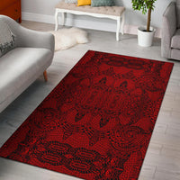 Polynesian Red Area Rug - Polynesian Pride