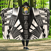 Nauru Hooded Blanket - Polynesian Tattoo Black Hooded Blanket Black - Polynesian Pride
