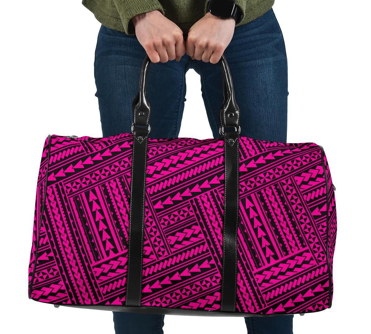 Polynesian Nation Pink Hawaii Travel Bag Travel Bag One size Pink - Polynesian Pride