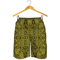 Polynesian Lauhala Mix Yellow Men's Short - Polynesian Pride